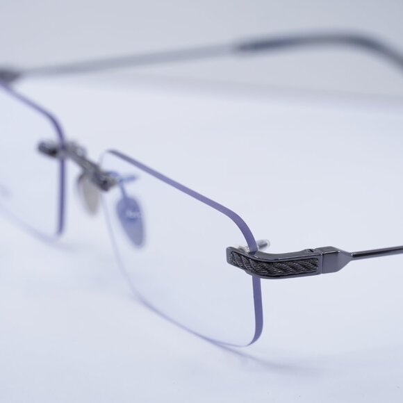 Fred FG50012U 006 Rectangle 56mm Eyeglasses - Gunmetal - Picture 6 of 10